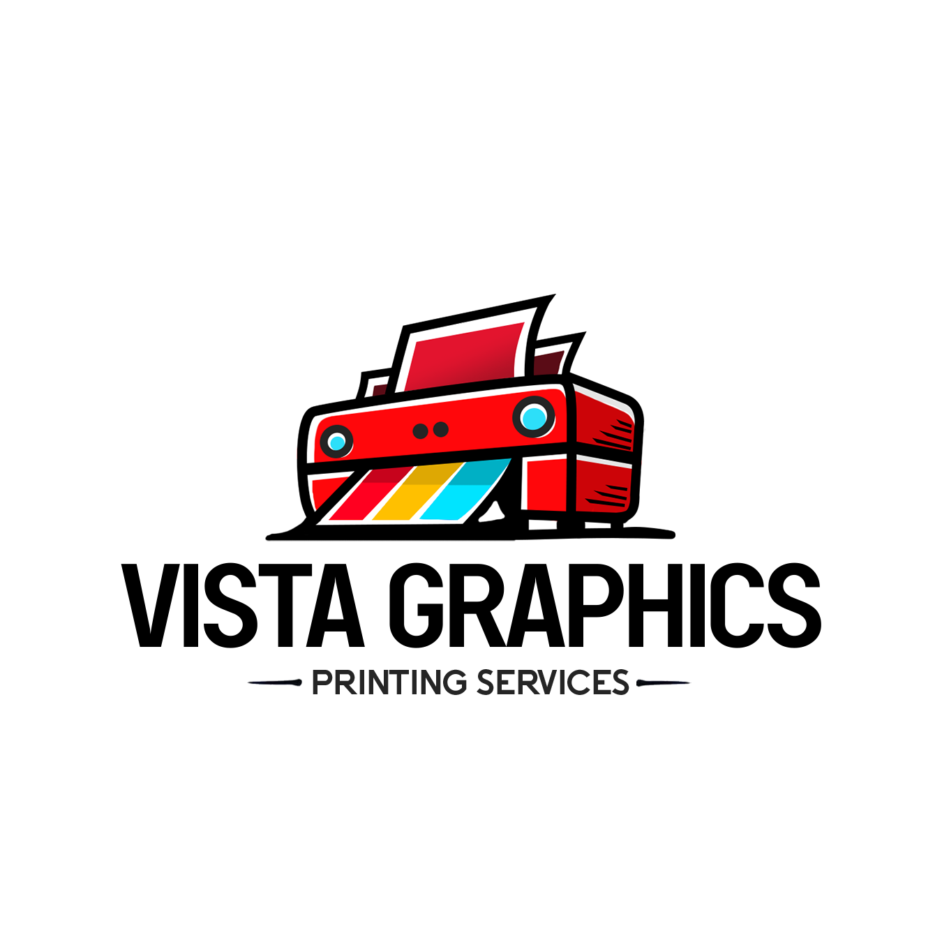 Vista Graphics Printing Service Logo